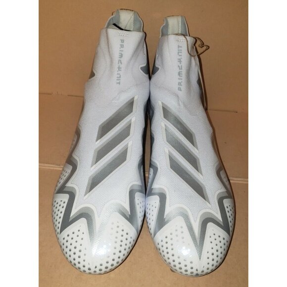 Adidas Freak Ultra 22 Primeknit Men’s Sizes White Silver Football Cleats GX5131 - Picture 7 of 11